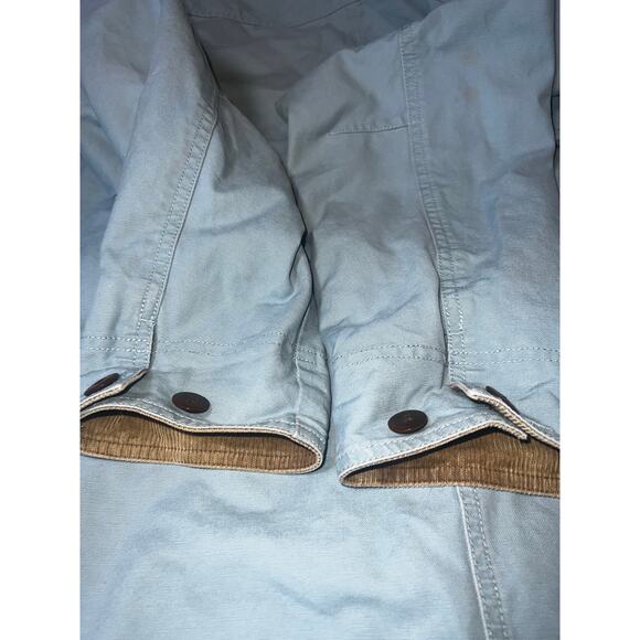 Vintage L.L Bean Blue Barn chore jacket lined corduroy collar canvas women sz XL - Picture 10 of 11
